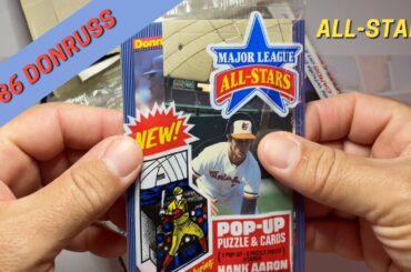 1986 Donruss All-Stars Pop-Ups Baseball Box