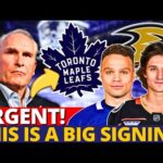 NHL BOMB! LEAFS SIGNING CENTER FROM ANAHEIM DUCKS? THIS IS A BIG TRADE! MAPLE LEAFS NEWS