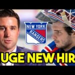 MASSIVE COACHING NEWS... New York Rangers MAKE HUGE COACHING HIRE!