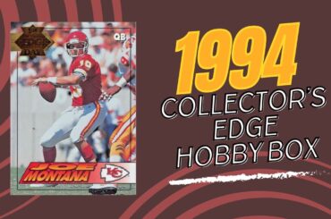 1994 Collector's Edge Hobby Box Football Cards Unboxing - Featuring Marino, Elway, Montana & More!