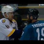 Weber Crosschecks Thornton After Trip on Josi