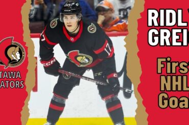 Ridly Greig #17 (Ottawa Senators) first NHL goal Feb 19, 2023