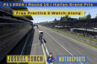 2024 Italian Grand Prix | JBMotorsports | Free Practice 2 Watch-Along