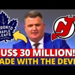 NHL BOMB! LEAFS MAKING A SUPER MOVE! SIGNING DEVILS STAR? MAPLE LEAFS NEWS