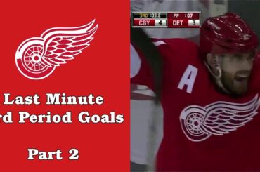 Detroit Red Wings: Last Minute 3rd Period Game-Tying Goals