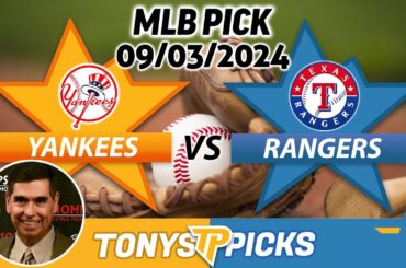 New York Yankees vs. Texas Rangers Pick 9/3/24 MLB Predictions