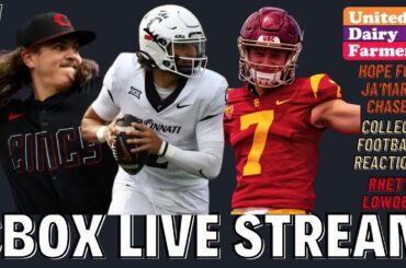 College Football Reactions! Rhett Lowder Debut. Ja'Marr Chase To Sign Soon? | CBox Streams 09-03-24