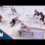 Jonathan Huberdeau Makes Nifty Move to Set Up Aleksander Barkov For Tap-in Goal