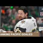 Ranking the Pacific Division goalies - Where does Adin Hill come in? / VGK rookie camp roster