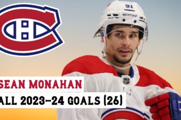 Sean Monahan (#91) All 26 Goals of the 2023-24 NHL Season