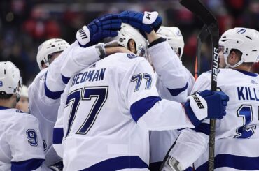 Victor Hedman tucks in a sweet backhander for OT winner