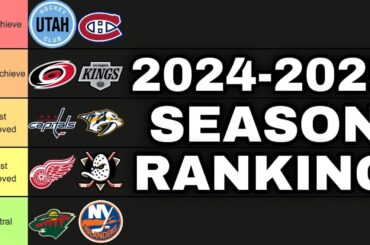 2024-2025 NHL Season Predictions & Tier List Ranking (Plus NHL Offseason Recap/Analysis)