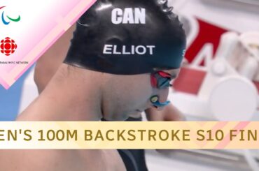 Men's 100m backstroke S10 final featuring Canada's Alexander Elliot | #paralympics