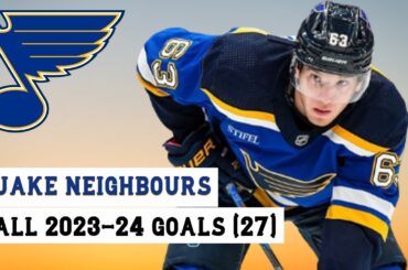 Jake Neighbours (#63) All 27 Goals of the 2023-24 NHL Season