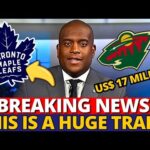 BIG MOVE! LEAFS SIGNING DEFENSEMAN FROM MINNESOTA WILD! A $17 MILLION TRADE! MAPLE LEAFS NEWS