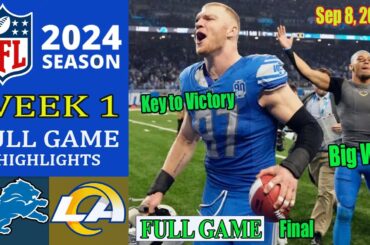 Los Angeles Ram vs Detroit Lions | FULL GAME Final | Sep 8, 2024 | NFL 2024 Season | NFL Today