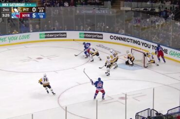 Filip Chytil's great pass to Kane on Panarin's goal vs Penguins (18 mar 2023)