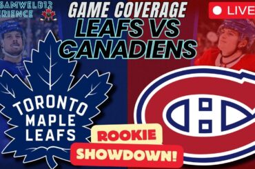 Toronto Maple Leafs vs Montreal Canadiens Live Rookie Showdown