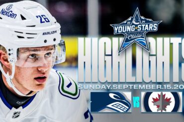 Canucks vs. Jets Highlights | Young Stars (Sept. 15, 2024)