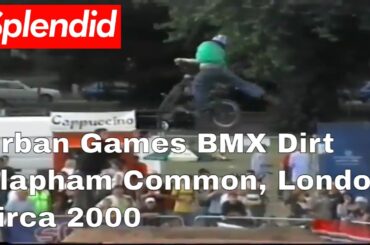 Urban Games BMX Dirt Competition, Clapham Common, London, circa 2000 Mid School BMX.