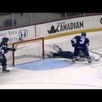 Dustin Tokarski makes desperation save against Rochester (1-18-2013)