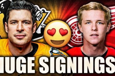 TWO HUGE SIGNINGS: DETROIT RED WINGS SIGN JONATAN BERGGREN & PITTSBURGH PENGUINS SIGN SIDNEY CROSBY