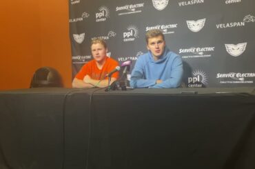 Matvei Michkov Postgame Press Conference - Flyers vs Rangers Rookie Game 9/13/24