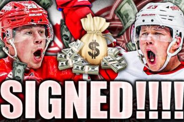 DETROIT RED WINGS SIGN LUCAS RAYMOND TO AN 8-YEAR CONTRACT: HUMONGOUS MOVE FROM STEVE YZERMAN