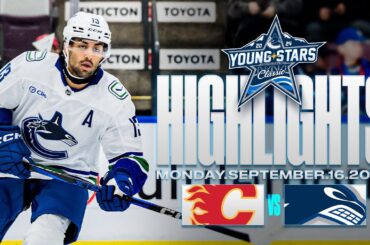 Canucks vs. Flames Highlights | Young Stars (Sept. 16, 2024)