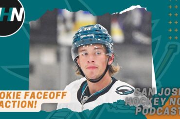 Sharks' Rookie Faceoff Reaction!