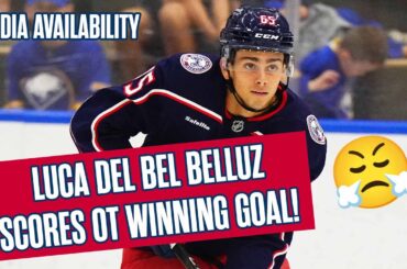 Luca Del Bel Belluz Scores OT Winning Goal Over Bruins! 😤 | Prospects Challenge Postgame Media