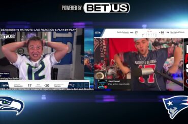 Seahawks vs Patriots: Opposing fans' LIVE reactions (NorbCam vs. Patriots Global)