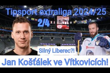 Tipsport extraliga 2024/25, silný Liberec, Vítkovice půjdou nahoru!