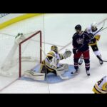 Werenski snaps home his first NHL playoff goal