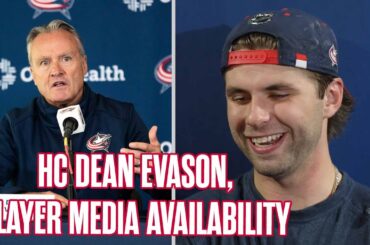 Blue Jackets HC Dean Evason, Adam Fantilli & More Recap Day 1 of Training Camp | Media Availability