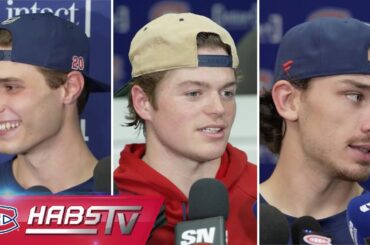 Slafkovsky, Caufield + more Habs address the media at training camp | FULL PRESS CONFERENCES