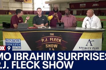 Former Gophers star Mo Ibrahim makes surprise visit on P.J. Fleck Show