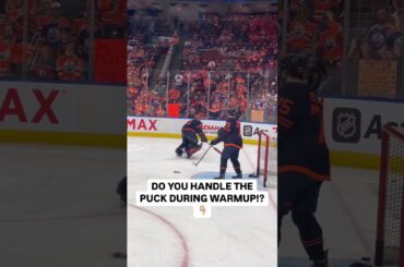 Do you handle the puck during warmup!?👇🏼