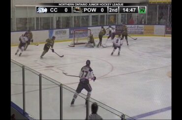 TJ Delaney - NOJHL Junior A - Cochrane Crunch - Goal vs. Powassan