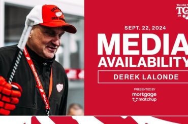 Derek Lalonde Training Camp Media | Sept. 22, 2024