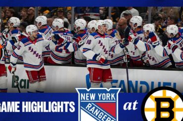 GAME HIGHLIGHTS | 2024-25 Preseason: New York Rangers at Boston Bruins (9/22/24)