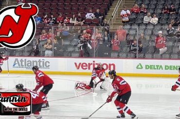 New Jersey Devils Warmups 9/22/24 vs. NY Islanders BEHIND THE SCENES