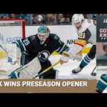 VGK wins preseason opener vs. Sharks / Thompson's statement to Locked on VGK / Lehner's statement