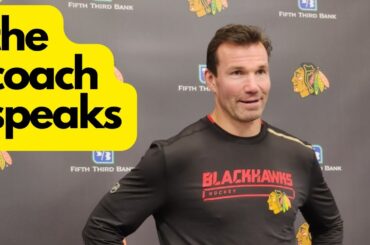 Chicago Blackhawks Coach Richardson Interview | Training Camp