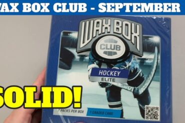 Opening ELITE Wax Box Club Hockey Card Box - September 2024