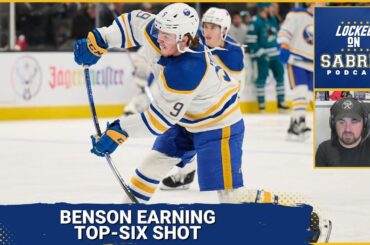 Zach Benson earning top-six job as Sabres head to Europe