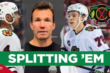 Why is Chicago Blackhawks' head coach Luke Richardson splitting up Jones & Vlasic? | CHGO Blackhawks