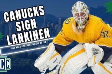 CANUCKS SIGN GOALIE KEVIN LANKINEN FOR $875K…WHAT A DEAL!