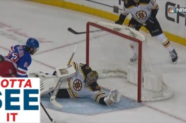 GOTTA SEE IT: Jaroslav Halak Makes Remarkable Save On Mika Zibanejad In Overtime