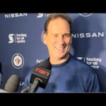 Winnipeg Jets head coach Scott Arniel media availability on day 7 of training camp